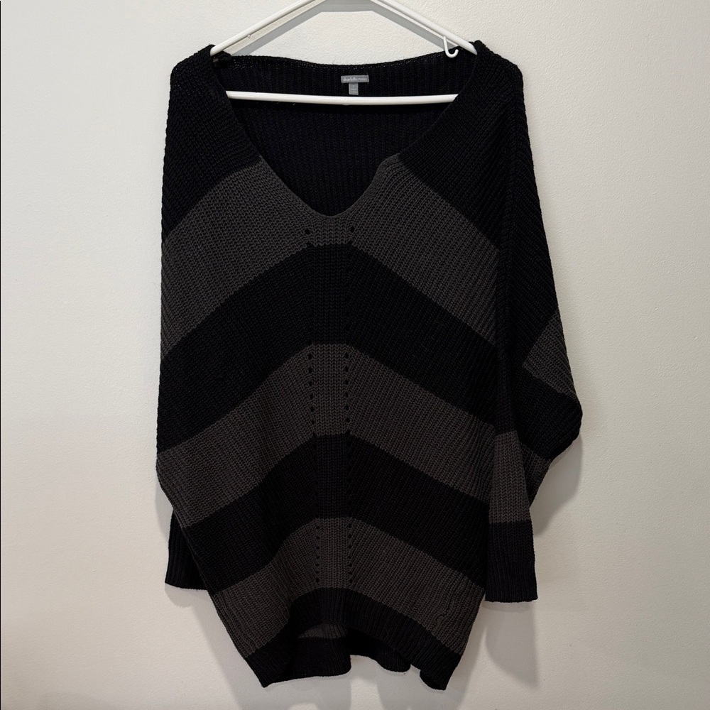 Black and Gray Women's Sweater